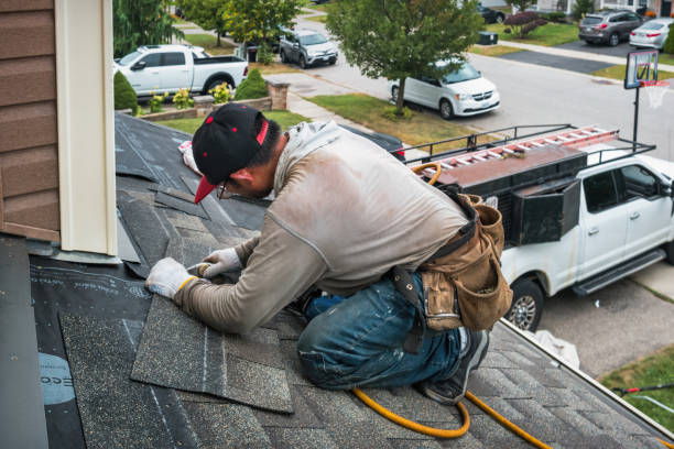 Professional Gutter Repair And Installation technician working in Grant, MN
